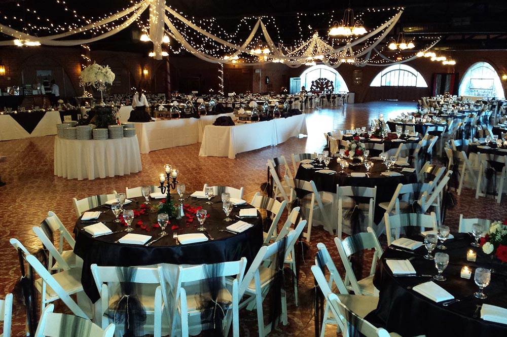 Corona Ranch Black And White Wedding Reception