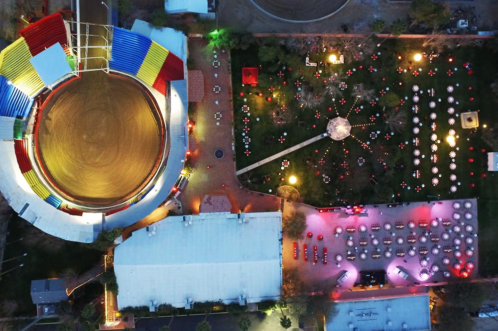 Corona Ranch Drone View 1,800 Guests