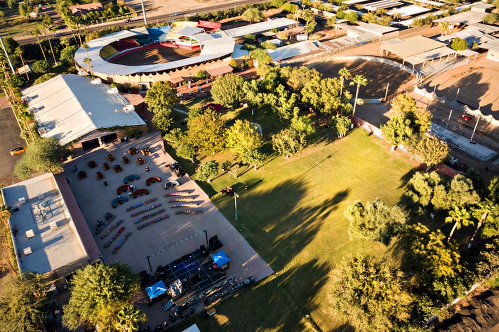 Corona Ranch Drone View Daytime Event