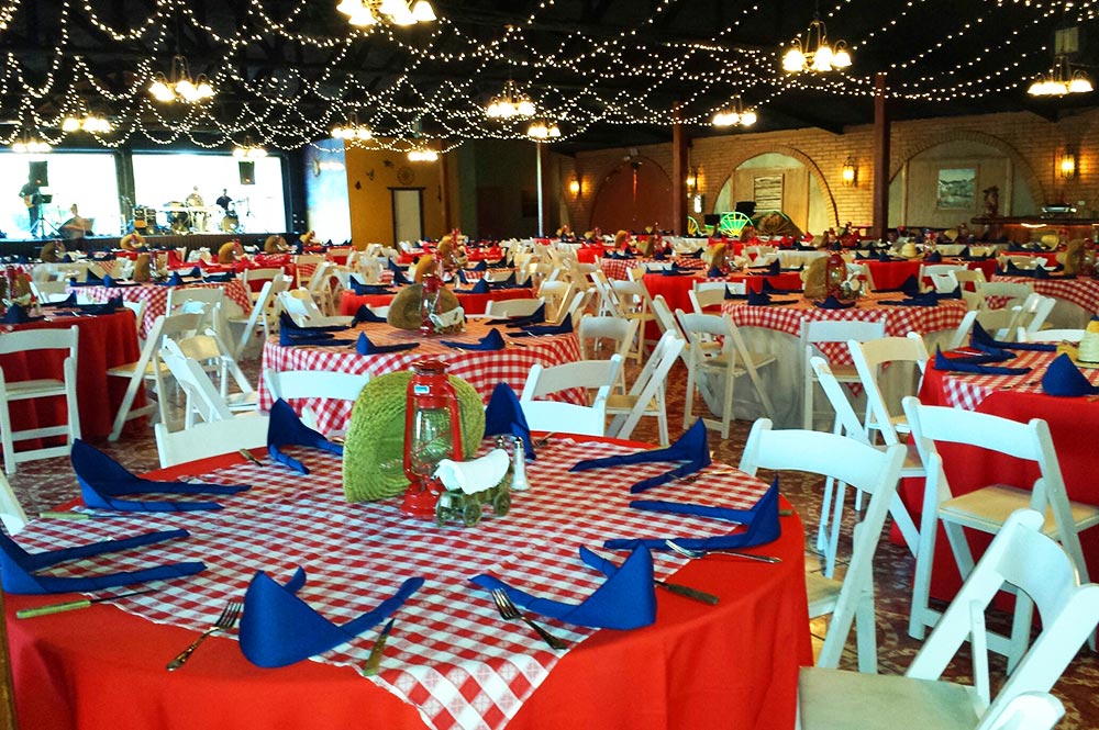 Corona Ranch House Setup With Western Linen