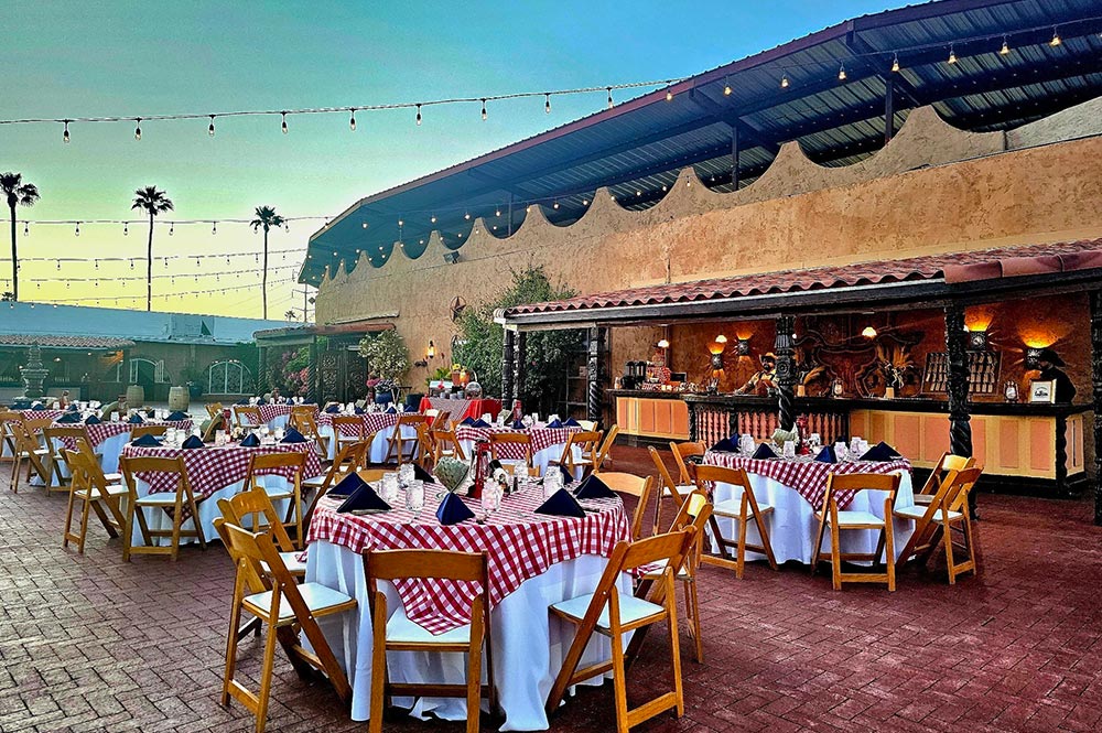 Corona Ranch Patio Event With Bar