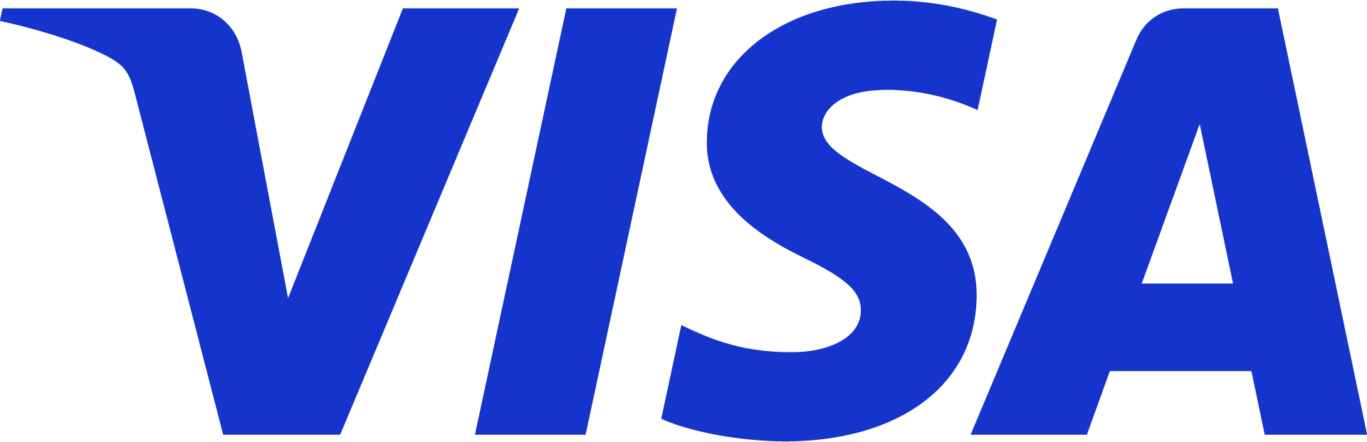 Visa Logo Brandmark Blue Visa Logo Brandmark Blue